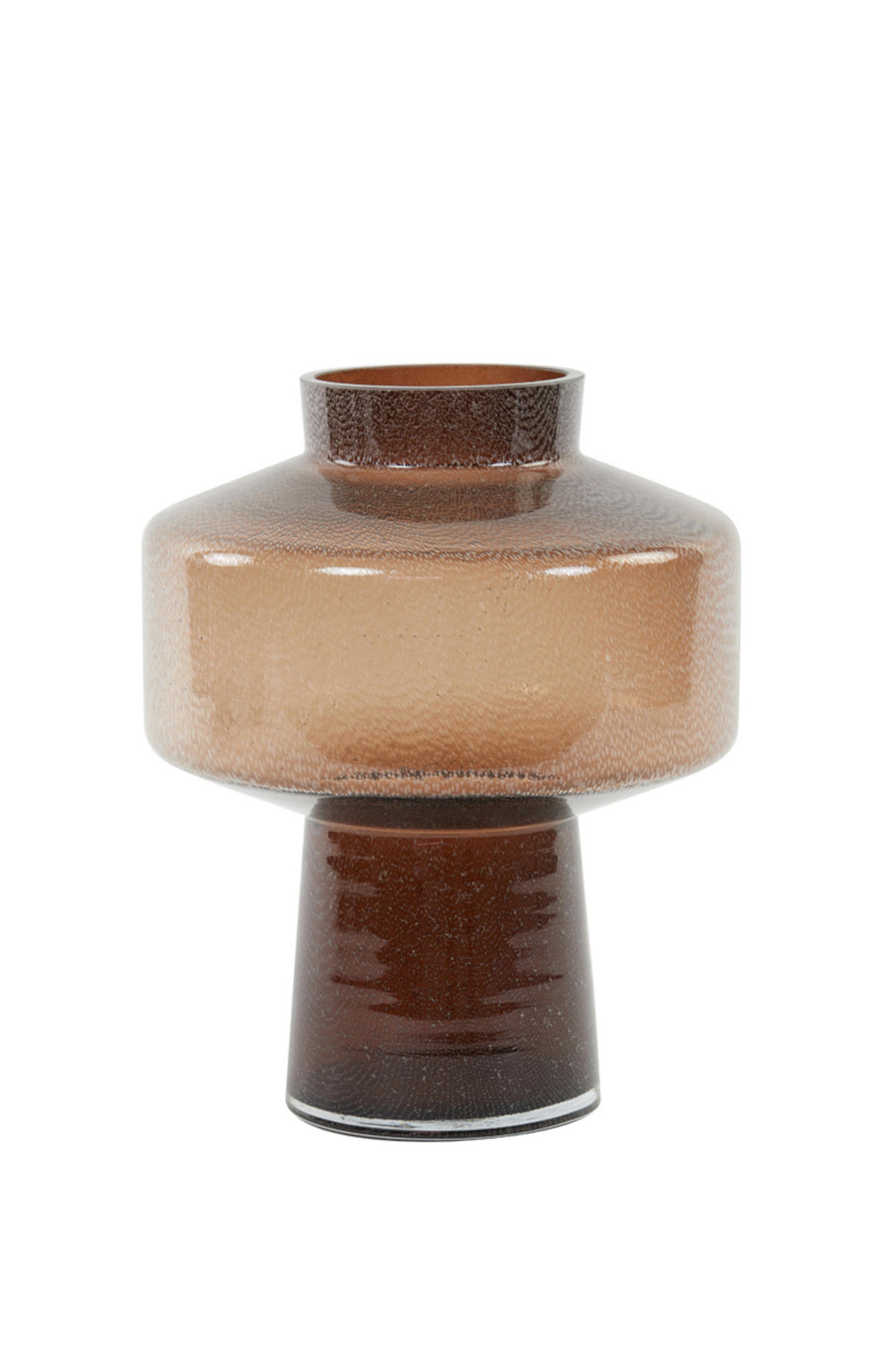 VASE Trasmon Braun Ø23,5/29,5 cm - Braun, Glas (23.5/29.5cm) - Light & Living