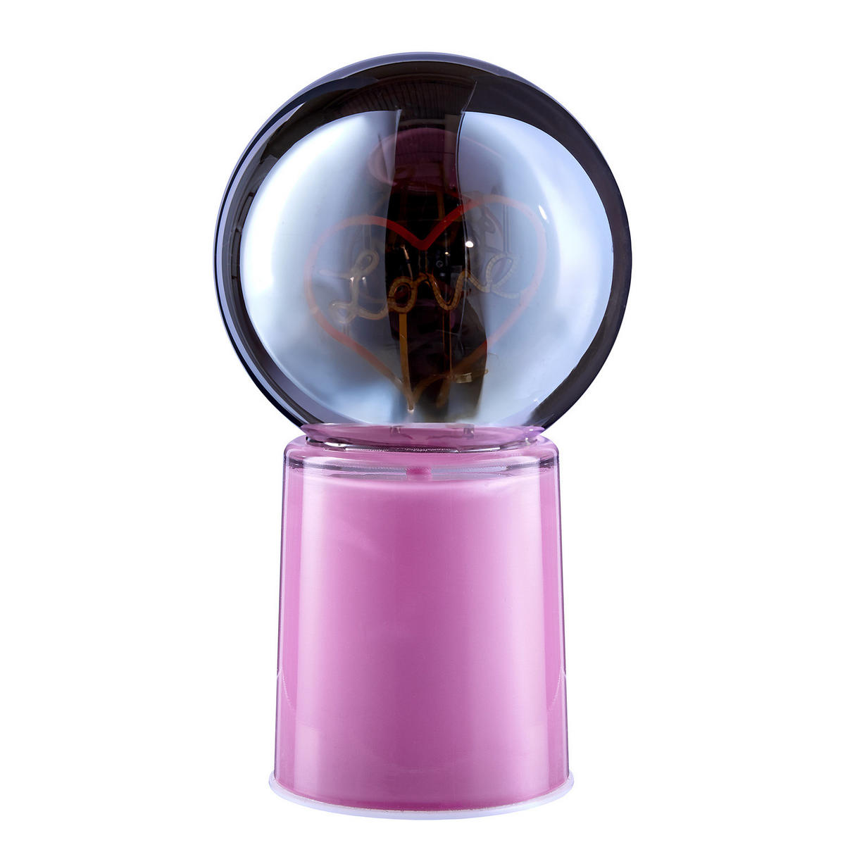 LED-KUGEL Glow Ball Herz - Violett, Glas (12/21/12cm) - Butlers