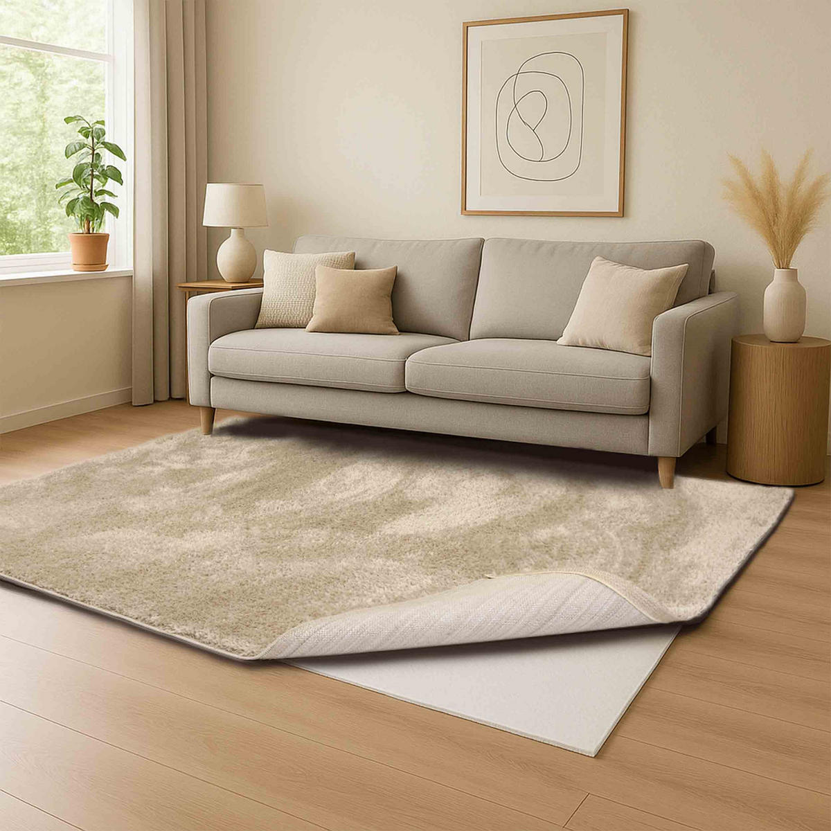 HOCHFLORTEPPICH PAULIE - Beige, Textil (120/180cm) - Astra
