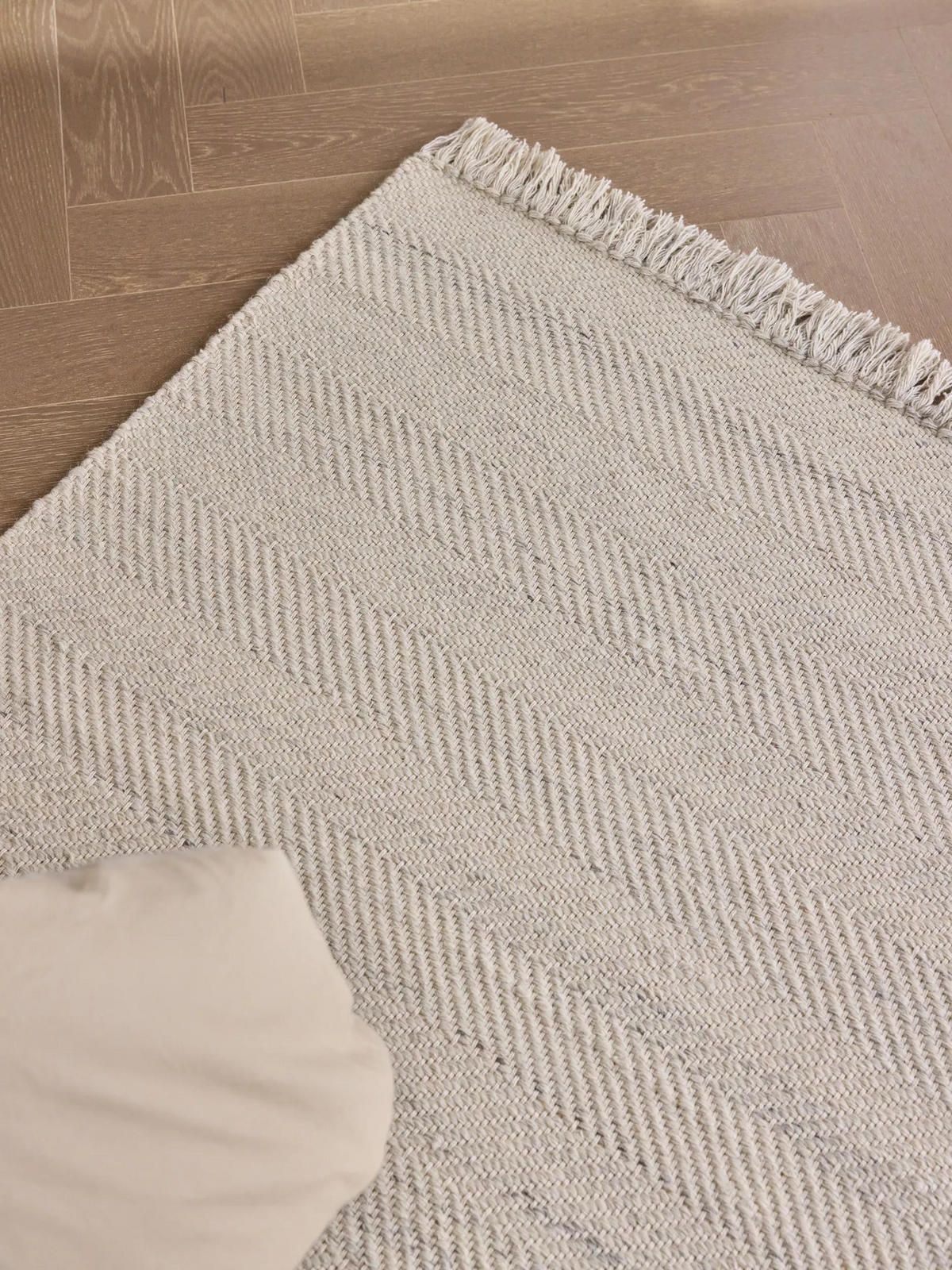 WOLLTEPPICH Lars Cream 160x230 cm - Creme, Textil (160/230cm) - benuta Pure