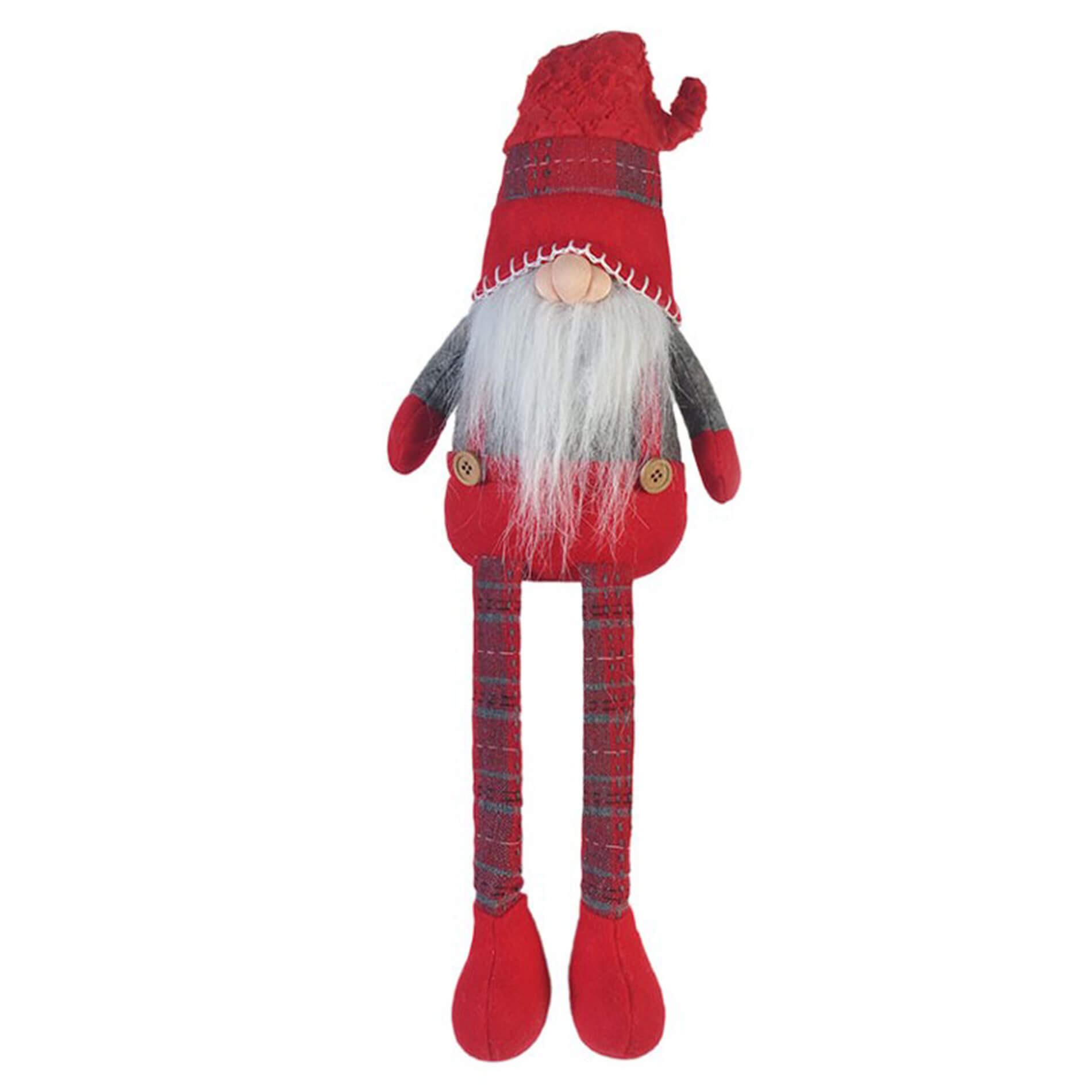 WEIHNACHTSGNOM Rot 14/10/67 cm - Rot, Textil (14/67/10cm) - Mobili Rebecca