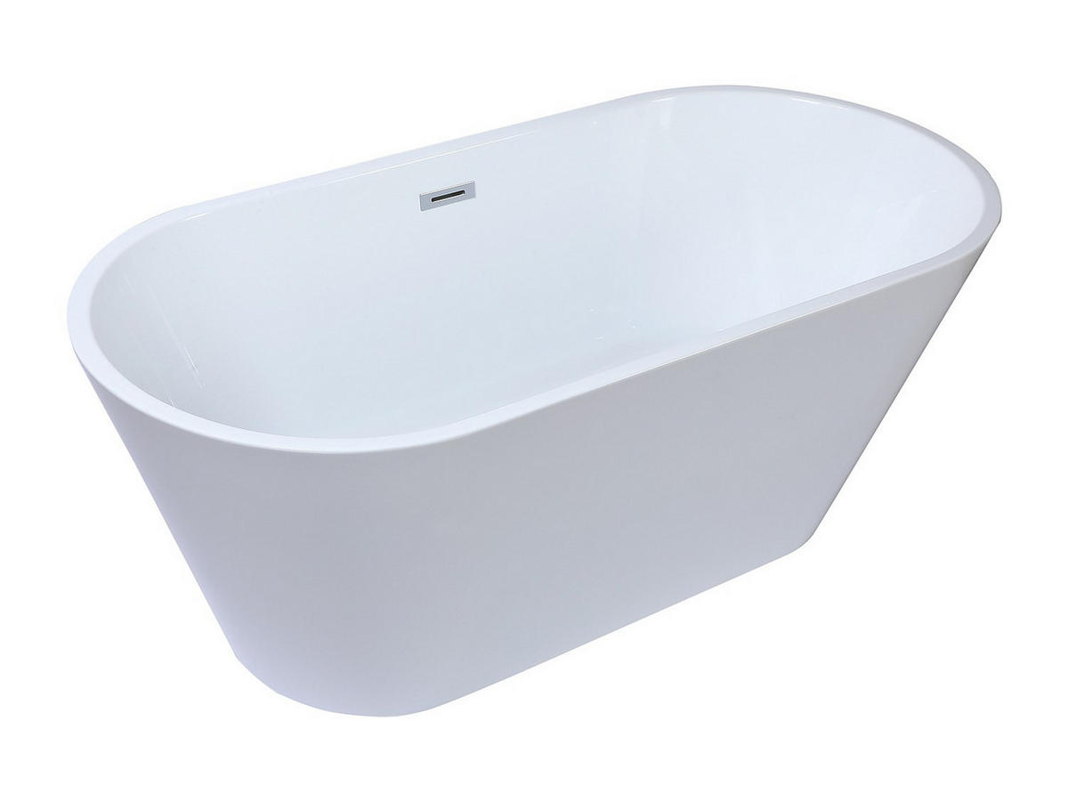 FREISTEHENDE Badewanne - 1 Person - Acryl - Weiß - - Weiß, Kunststoff (150/58/70cm) - Vente-Unique