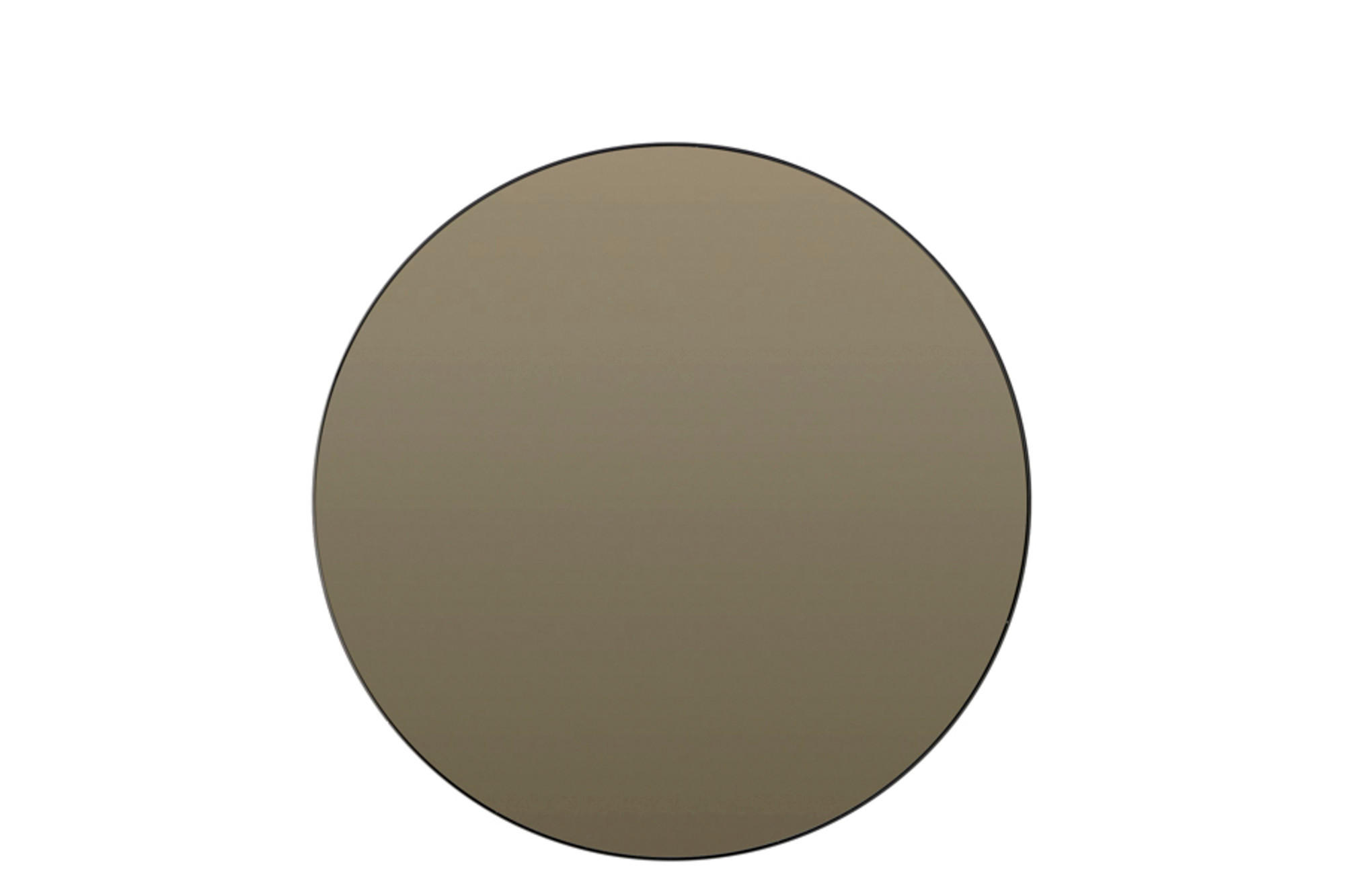 SPIEGEL Espejo Schwarz Ø116/116 cm - Schwarz, Metall (1.5/116/116cm) - Light & Living