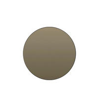 SPIEGEL Espejo Schwarz Ø116/116 cm - Schwarz, Metall (1.5/116/116cm) - Light & Living