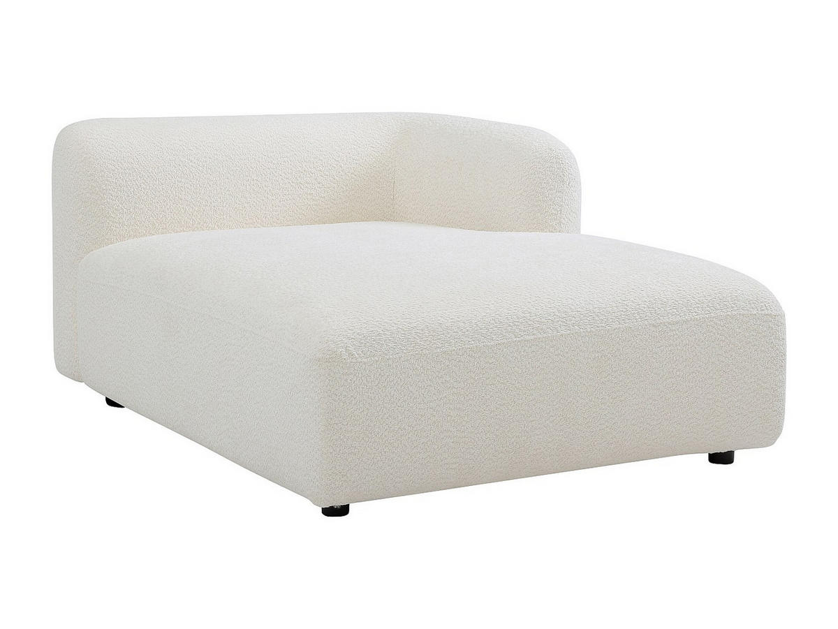 RECAMIERE ohne Schlaffunktion - 1 Person - stoff - gebrochenes weiß Danepi - Weiß, Textil (113/69/161cm) - Vente-Unique