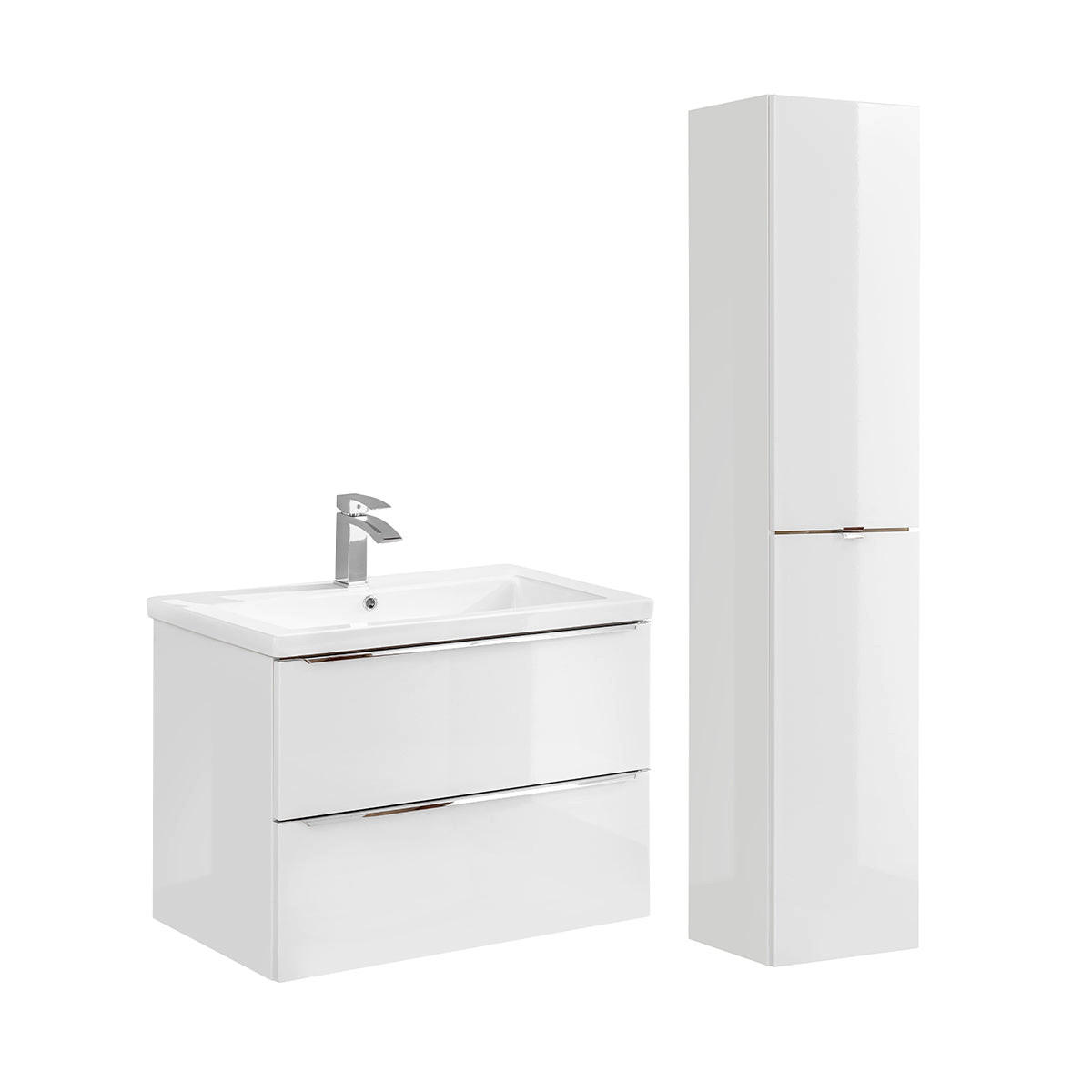 Petits-meubles KOUPELNOVÝ NÁBYTEK 80cm duben 2er-Set Bílá