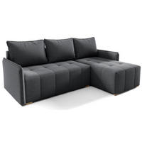 ECKSOFA Grafitowy GREND Rechts - Graphitfarben, Textil (210/140cm) - Sepro Meble