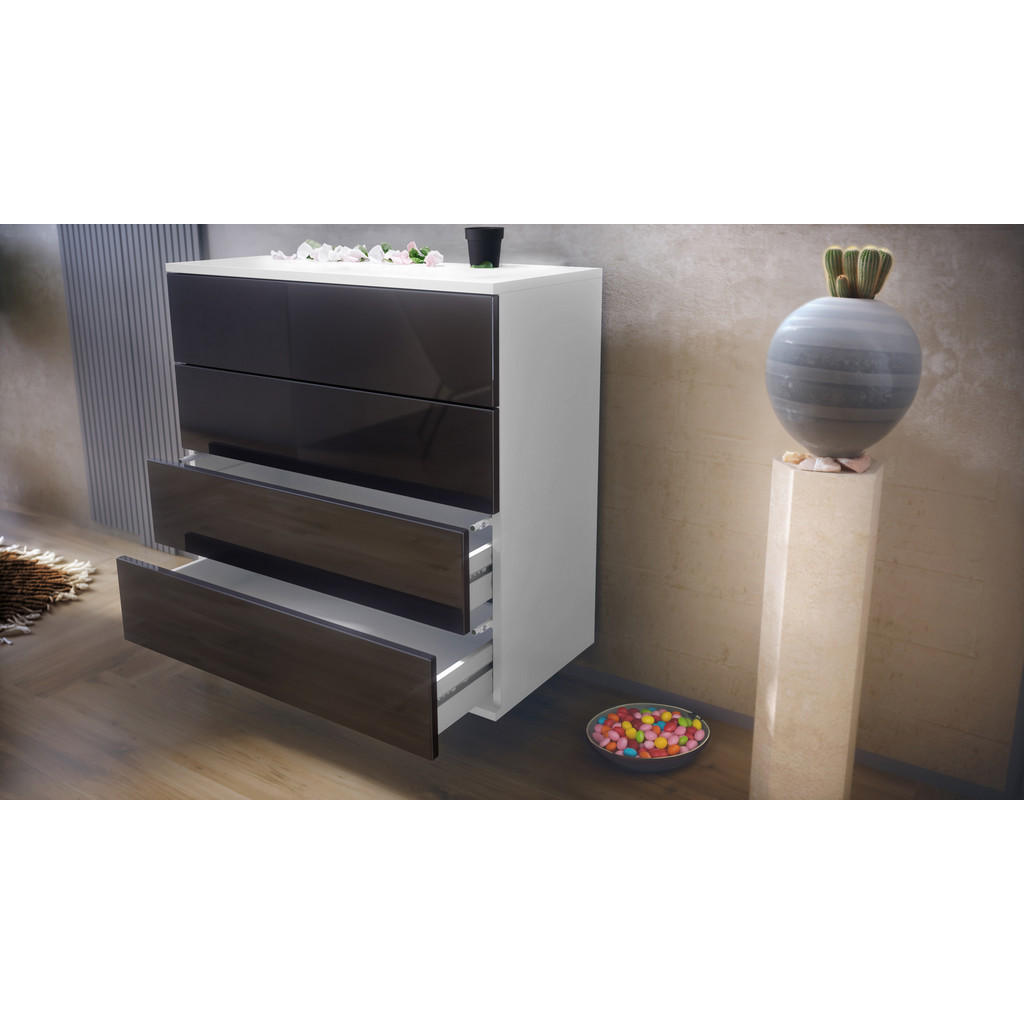 Thumbnail - Vladon Garderobe, Schwarz, Holzwerkstoff, 142x146x35 cm, Garderobe, Garderoben-Sets & Serien, Garderoben-Sets