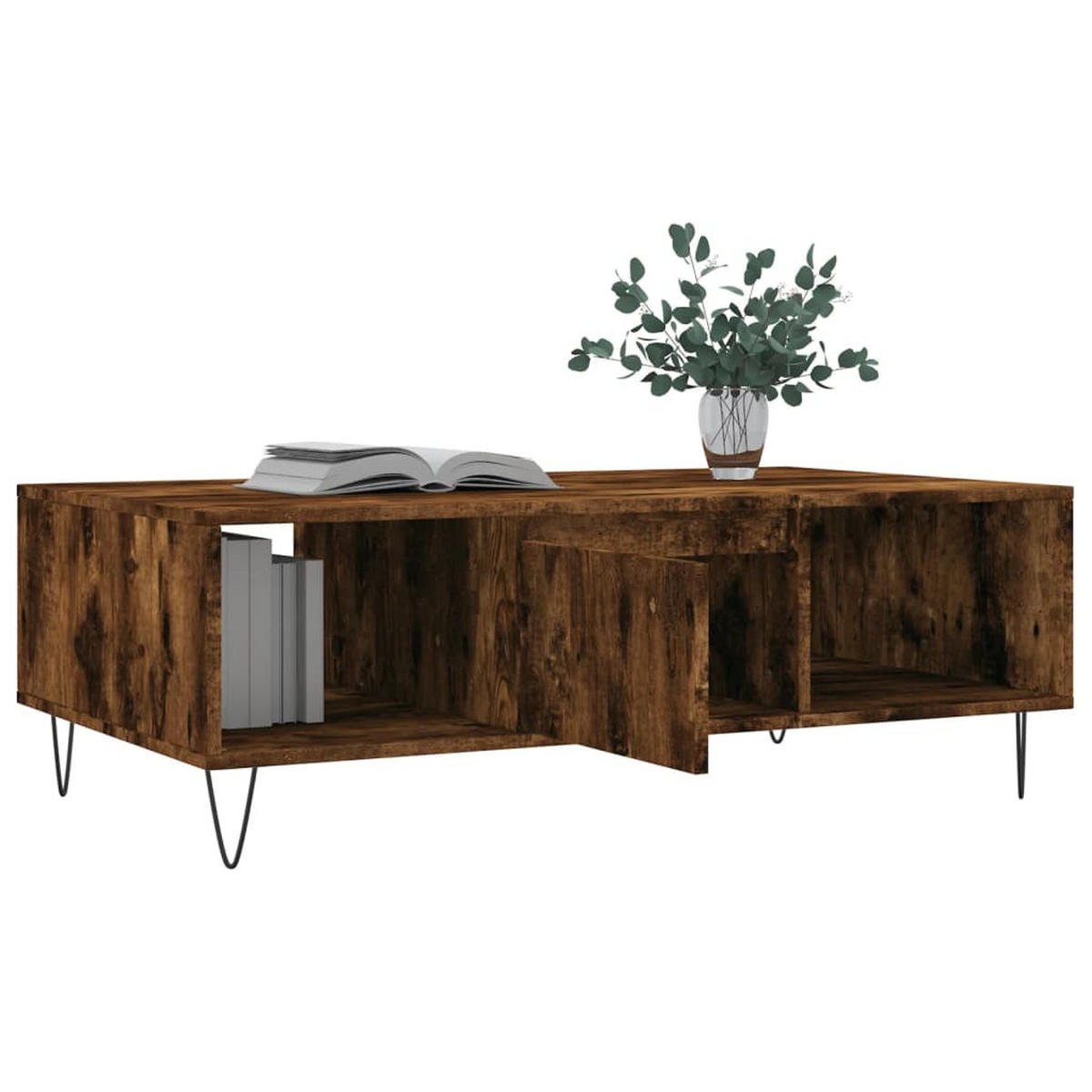 COUCHTISCH Räuchereiche 104x60x35 cm Holzwerkstoff - Braun, Holzwerkstoff (104/60/35cm) - furnicato