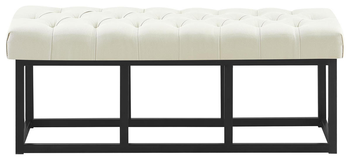 SITZBANK Mexico Stoff Creme - Creme, Textil (120/46/38cm) - DELUKE