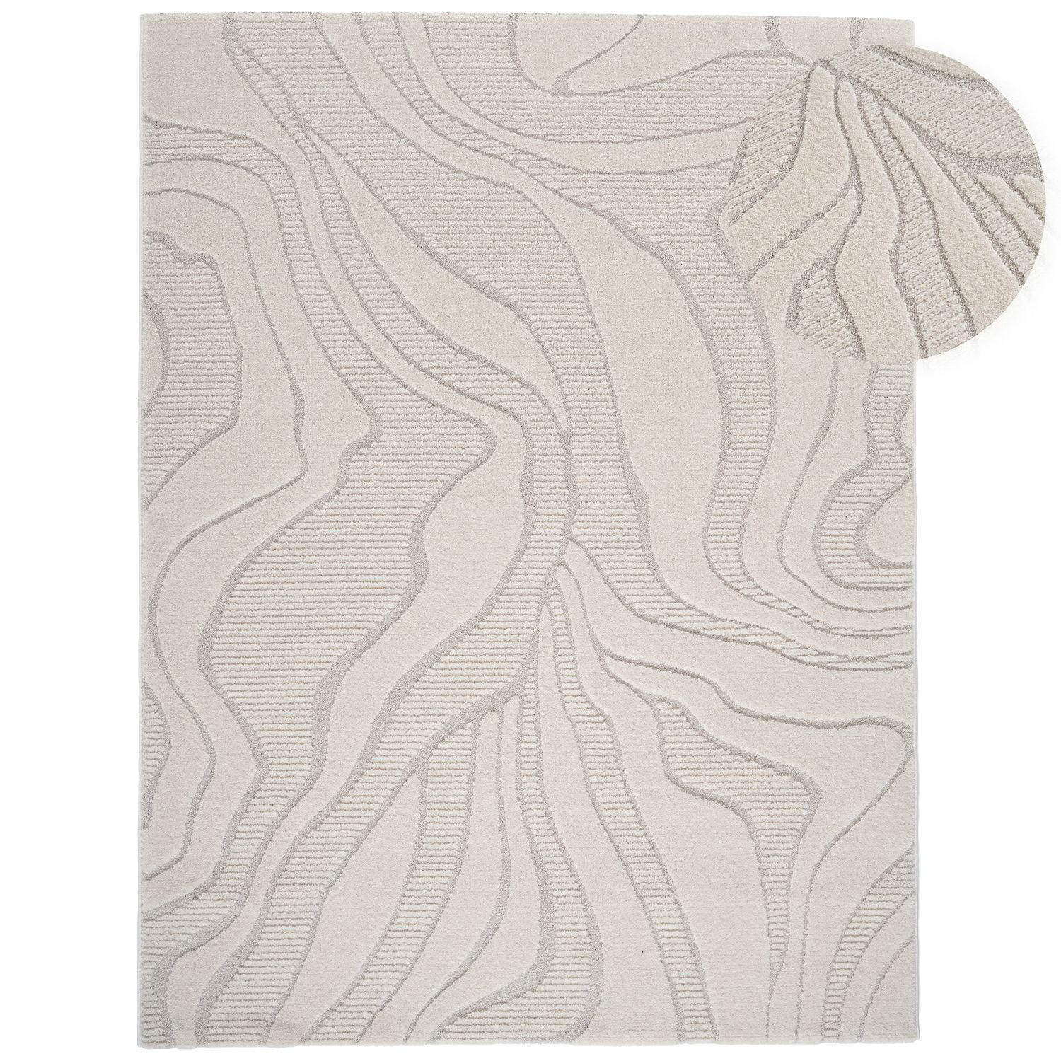 FLACHWEBETEPPICH Boho Creme 240 x 330 cm - Creme, Kunststoff (240/330cm) - TT Home