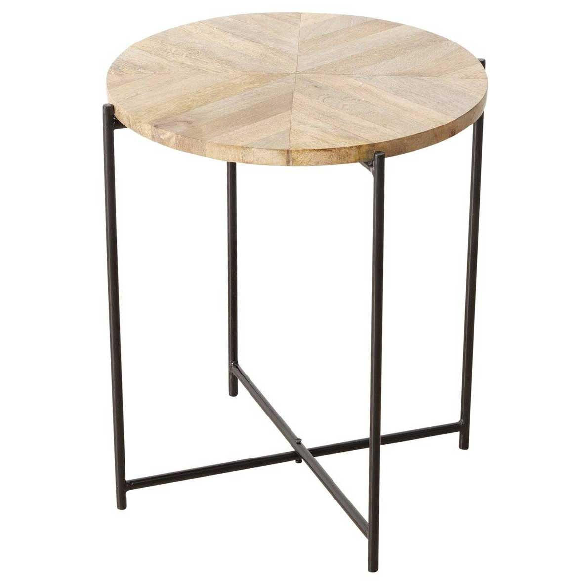 KAFFEETISCH mit Mangoholzplatte Mandi Braun 46/46/53 cm - Braun, Holz (46/46/53cm) - Boltze Home