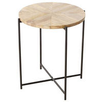 KAFFEETISCH mit Mangoholzplatte Mandi Braun 46/46/53 cm - Braun, Holz (46/46/53cm) - Boltze Home