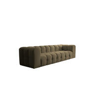 SOFA 4-sitzer Solvie In Moly - Grün, Holzwerkstoff/Textil (250/75/106cm) - Fun Möbel