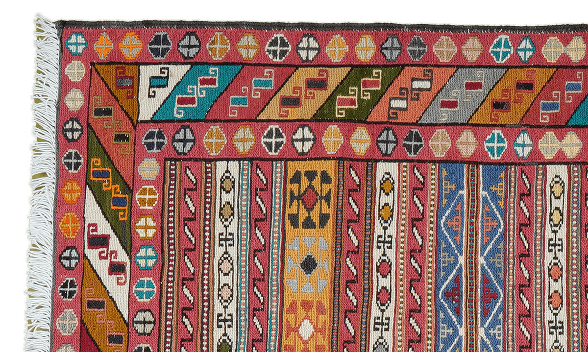 HANDWEBTEPPICH Sumak Shahsavan Mehrfarbig 99/72 cm Schurwolle - Multicolor, Textil (72/99cm) - Looma