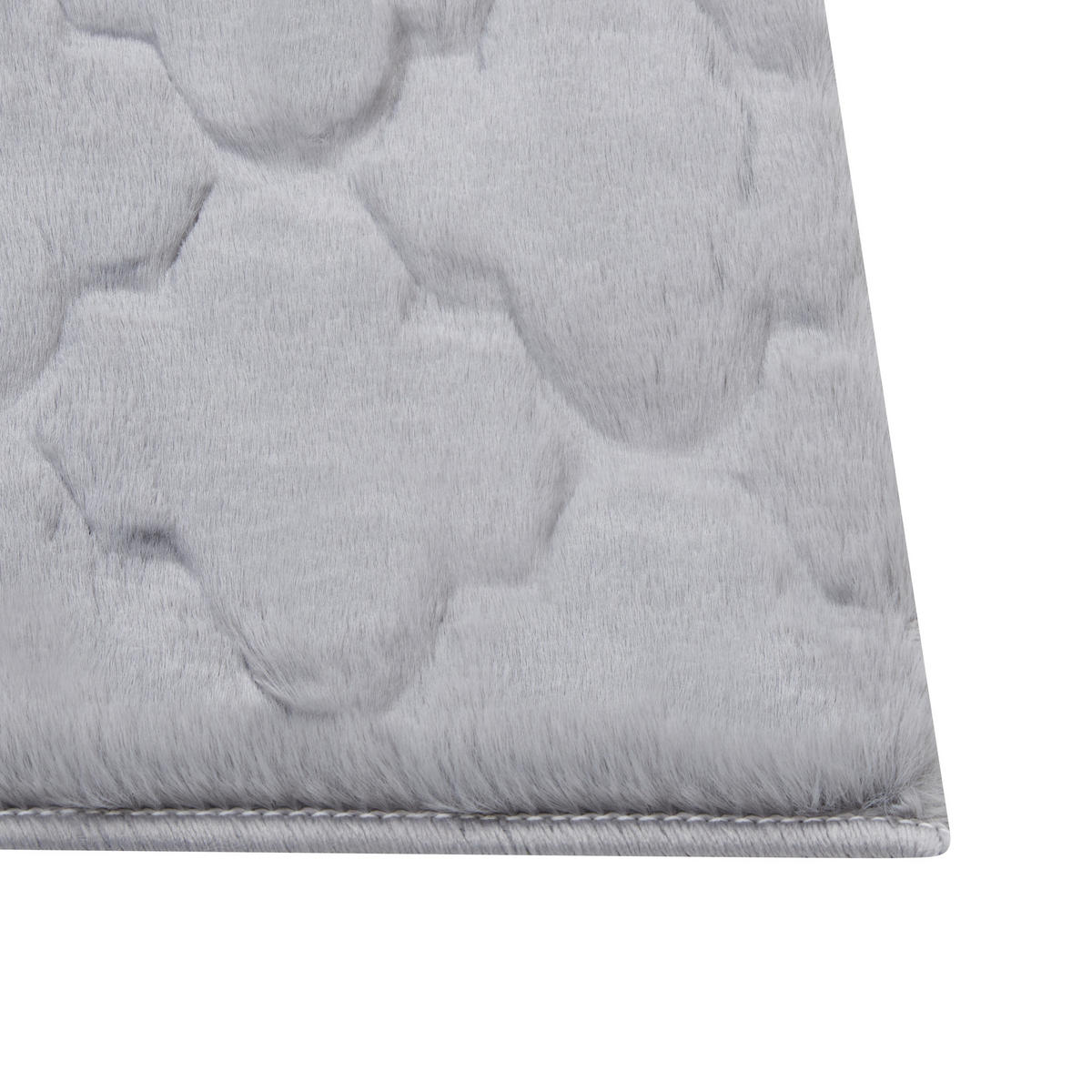 SHAGGY-KUNSTFELLTEPPICH Gharo 150/80 cm - Grau, Kunststoff (80/150cm) - Beliani