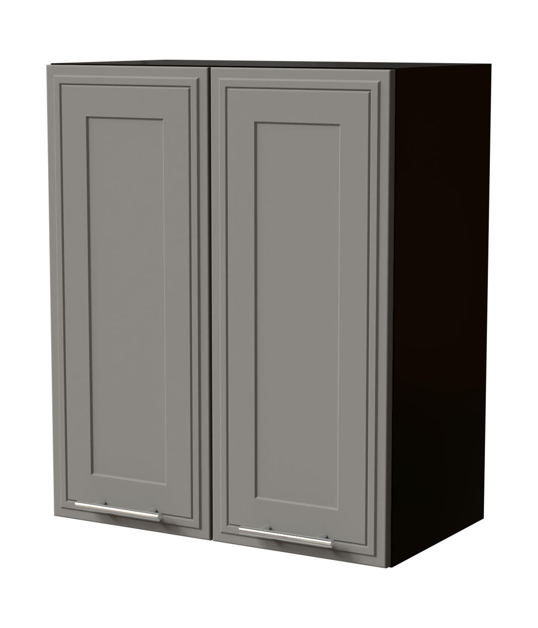 HÄNGESCHRANK Salo W3/60 Schwarz / Dust Grey Matt 60 / 32,5 / 72cm - Schwarz/Grau, Holz/Holzwerkstoff (60/72/32.5cm) - Feldmann-Wohnen