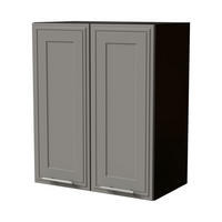 HÄNGESCHRANK Salo W3/60 Schwarz / Dust Grey Matt 60 / 32,5 / 72cm - Schwarz/Grau, Holz/Holzwerkstoff (60/72/32.5cm) - Feldmann-Wohnen