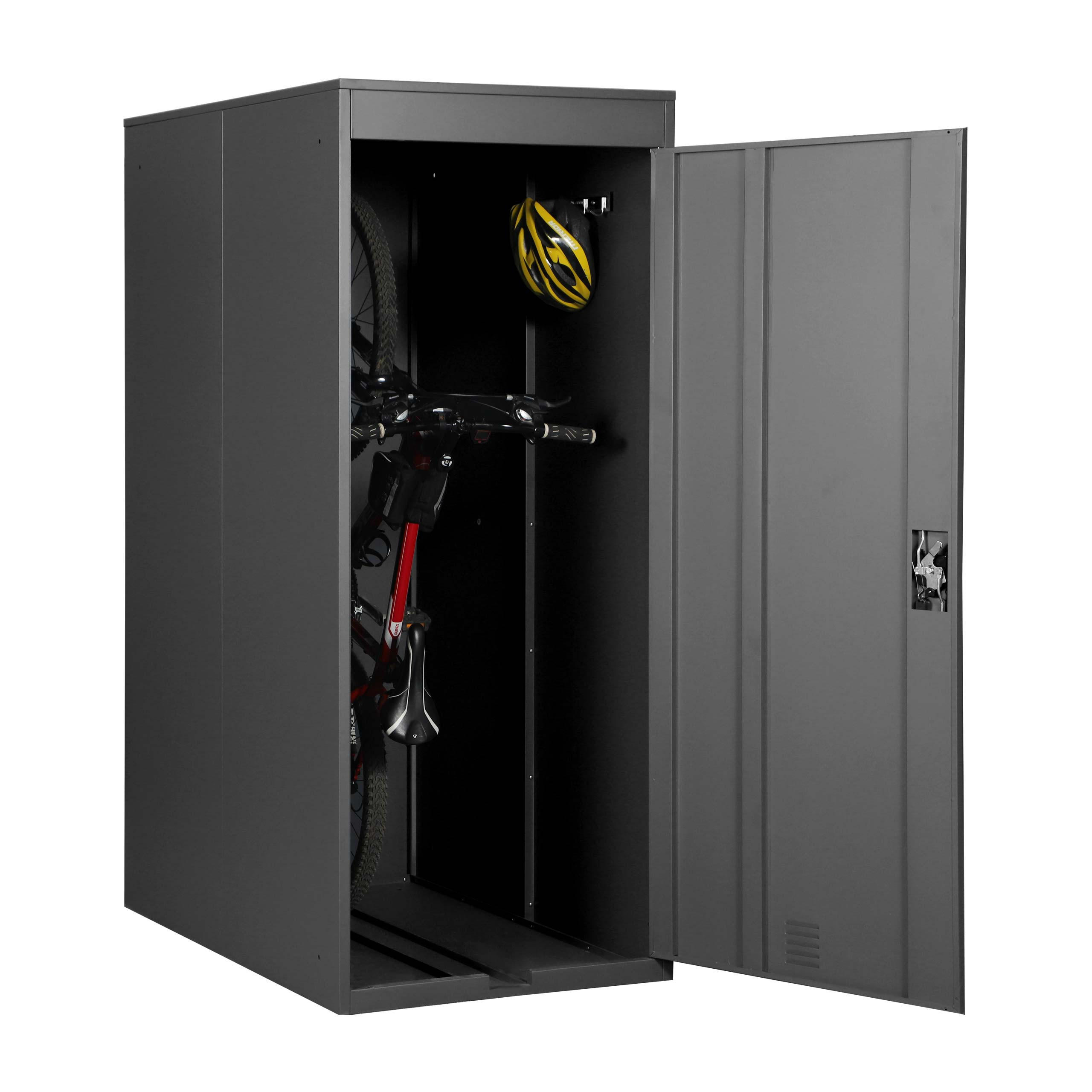 FAHRRADGARAGE 192x79x122cm Anthrazit - Anthrazit, Metall (79/192/122cm) - PROREGAL