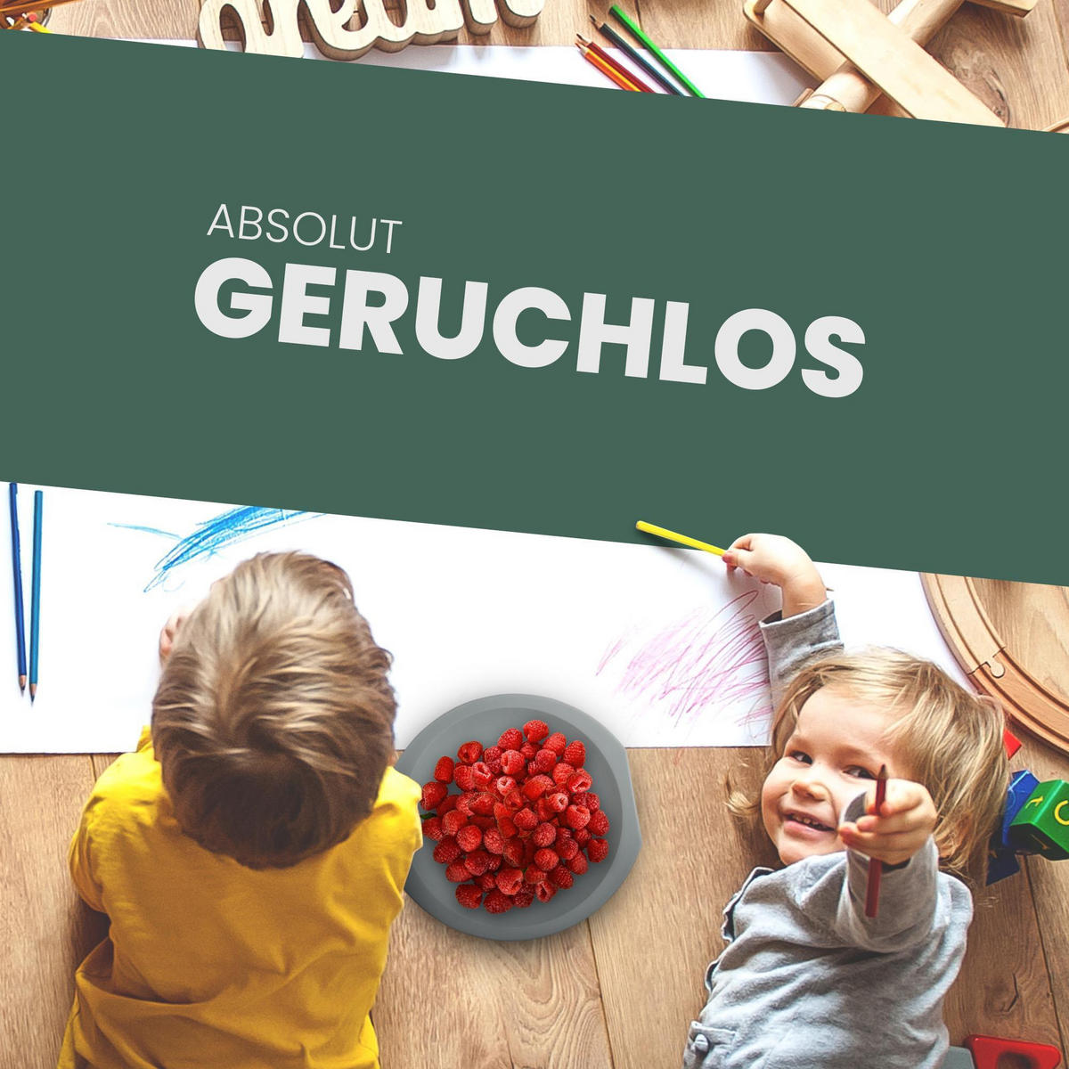 TELLERSET Kunststoff Ø23 cm Grau 2er-Pack - Grau, Kunststoff (23/1.2/23cm)