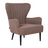 OHRENSESSEL Arthur Stoff - Braun, Textil (76/89/78cm) - SVITA