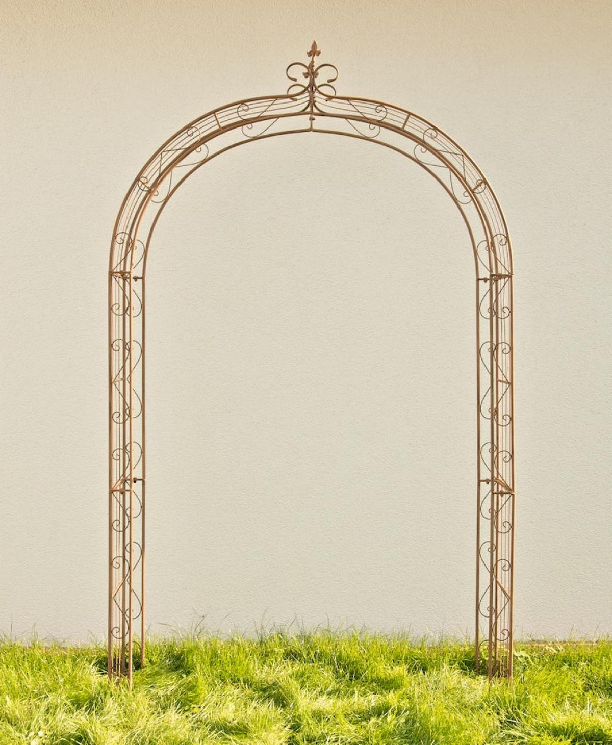 ROSENBOGEN Metall Antik Braun - Braun, Metall (148/260/34.5cm) - CLP