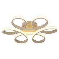LED DECKENLEUCHTE ORBITA Metall Sand matt - Bernsteinfarben, Metall (40/36/7cm) - Globo Lighting