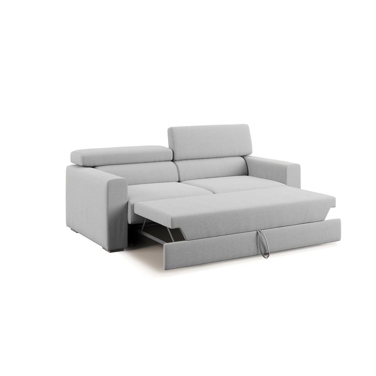 LINEARSOFA Dylan - Grau, Textil (158/89/100cm) - Divani.store