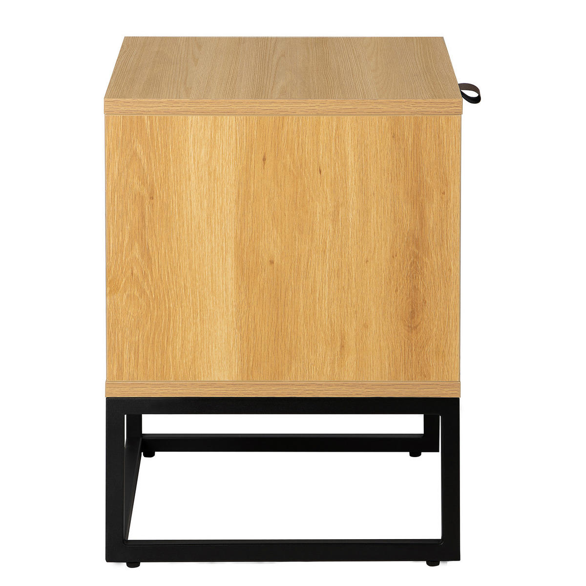 NACHTKOMMODE - Holzwerkstoff - Eichefarben, Holzwerkstoff/Kunststoff (45/55/40cm) - home24