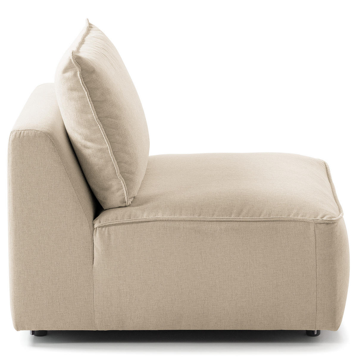 MODULSESSEL - Beige, Holz/Textil (80/82/99cm) - home24