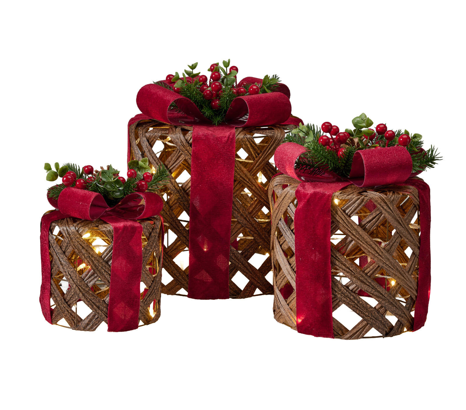 Home Styling Collection Weihnachtsdekoration Braun 25x30x25 cm