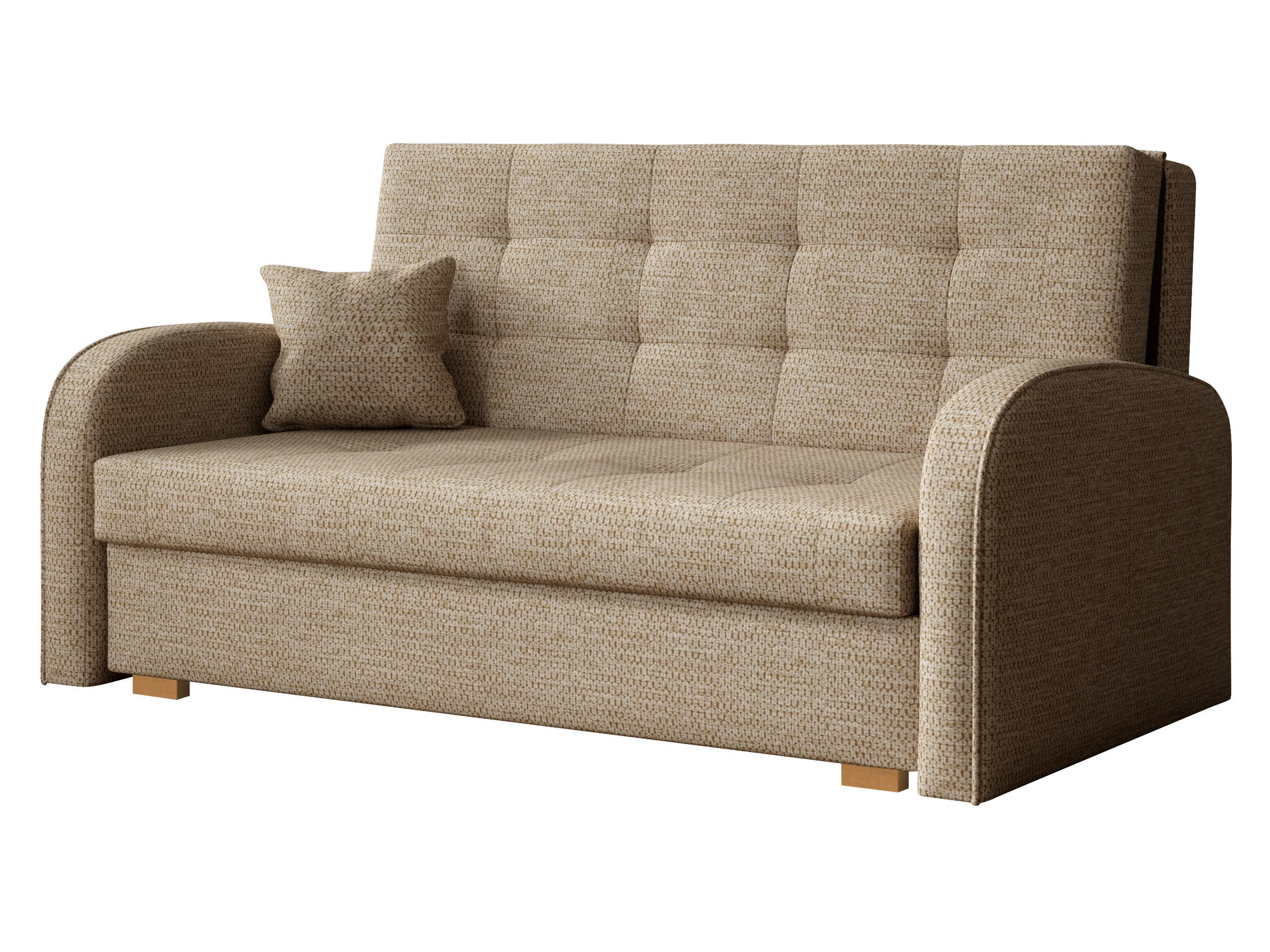 SCHLAFSOFA Viva Gold III - Hellbraun/Braun, Holz/Textil (153/85/98cm) - MIRJAN24