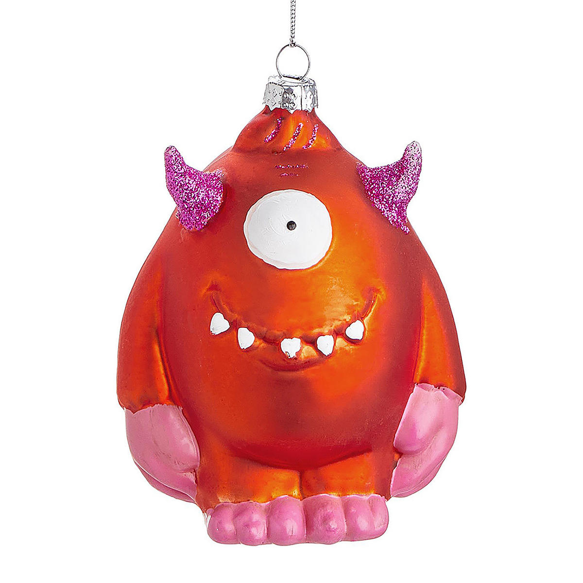BAUMANHÄNGER Hang On Monster - Dunkelorange, Glas (3/7/7cm) - Butlers