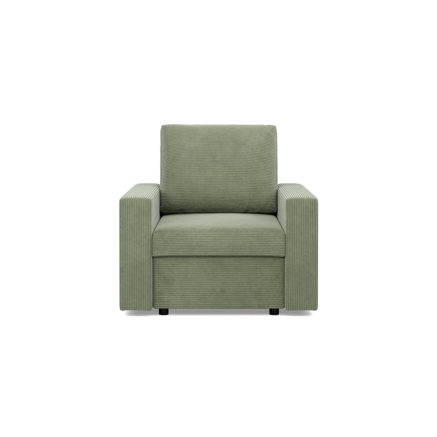LOUNGESESSEL NEO, Cord - Grün - Grün, Textil (83/85/92cm) - Mebligo