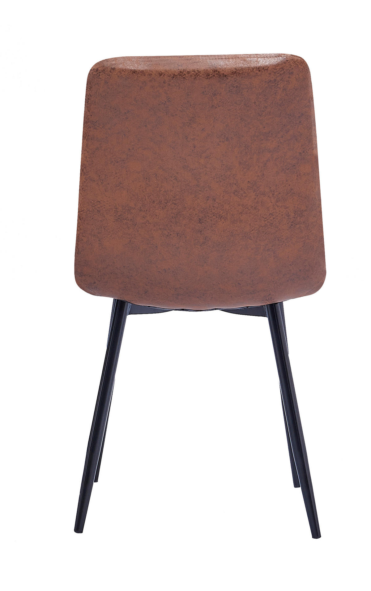 SCHALENSTUHL LUNA - Dunkelbraun/Schwarz, Textil/Metall (43/88/55cm) - SAM