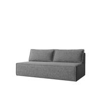 SCHLAFSOFA Mit Bettkasten DUO Stoff Verita Stahl - Anthrazit, Holz/Kunststoff (198/89/90cm) - Kaiser Möbel