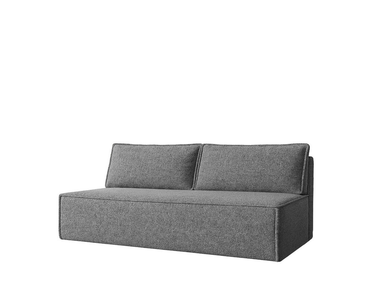 SCHLAFSOFA Mit Bettkasten DUO Stoff Verita Stahl - Anthrazit, Holz/Kunststoff (198/89/90cm) - Kaiser Möbel