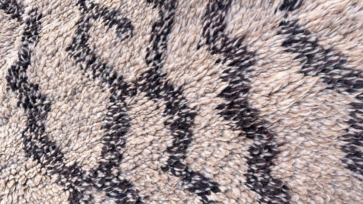 BERBERTEPPICH aus reiner Wolle 176x 270 cm - Grau, Naturmaterialien (176/270cm) - AFK Living