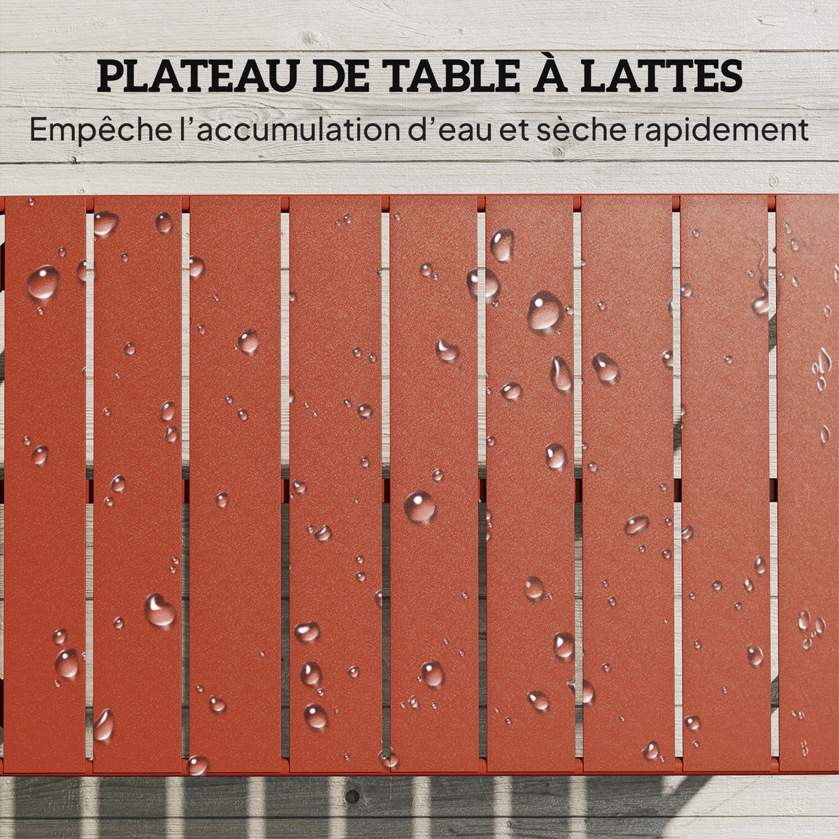 GARTENBEISTELLTISCH DE-14211 rechteckig 90x50 cm, verzinkter Stahl Rot - Rot, Metall (90/50/43cm) - ComfortXL