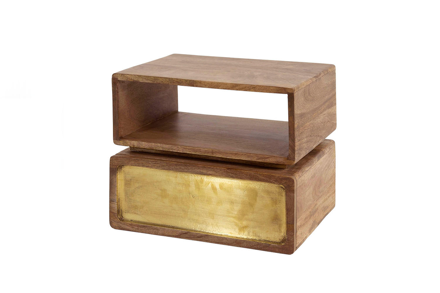 NACHTTISCH BRASY Holz Mango - Braun, Holz (40/33/30cm) - KAWOLA