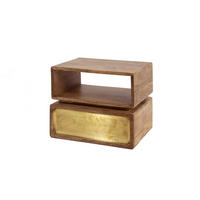 NACHTTISCH BRASY Holz Mango - Braun, Holz (40/33/30cm) - KAWOLA