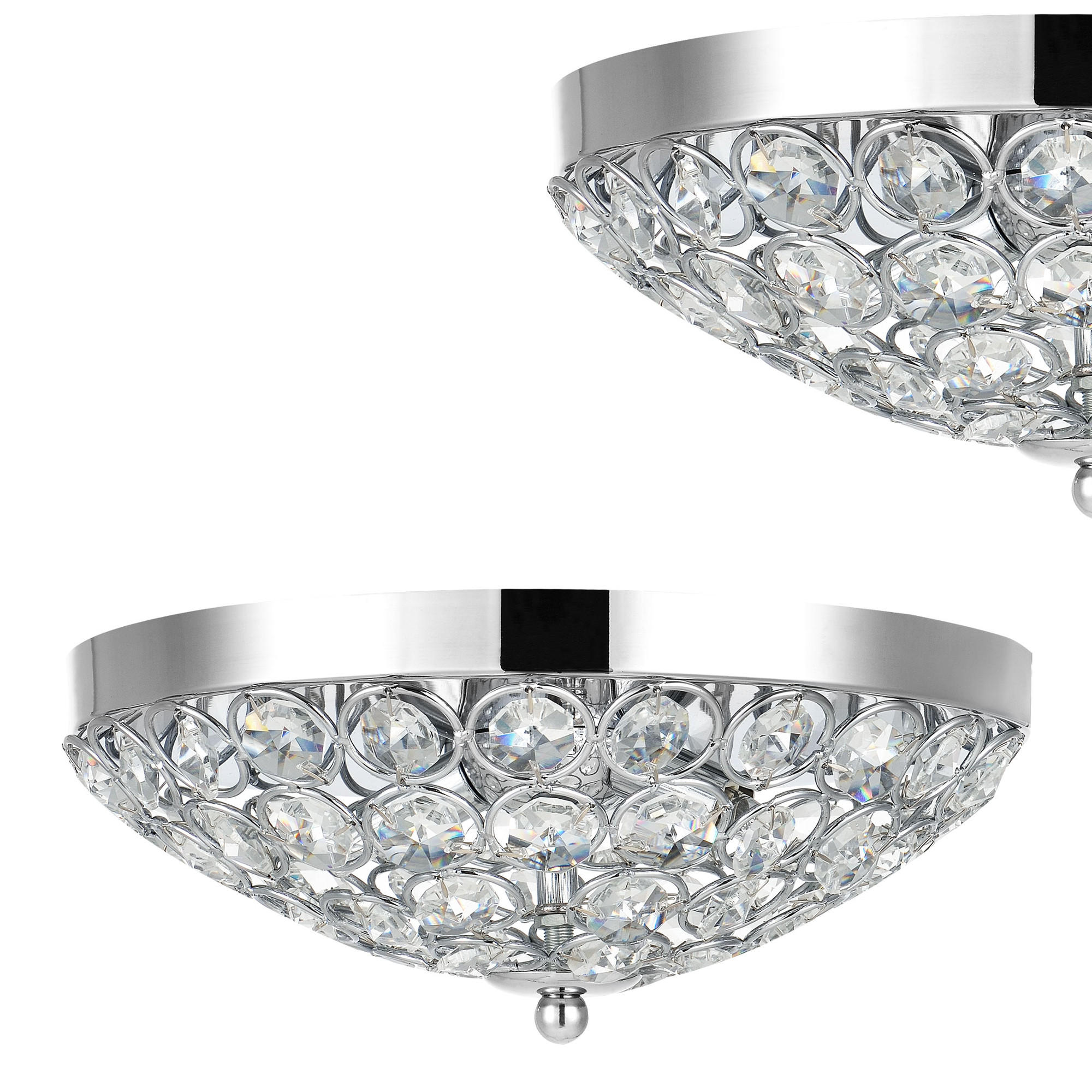 DECKENLEUCHTE Softila - Silberfarben, Metall (30/30/13cm) - lux.pro