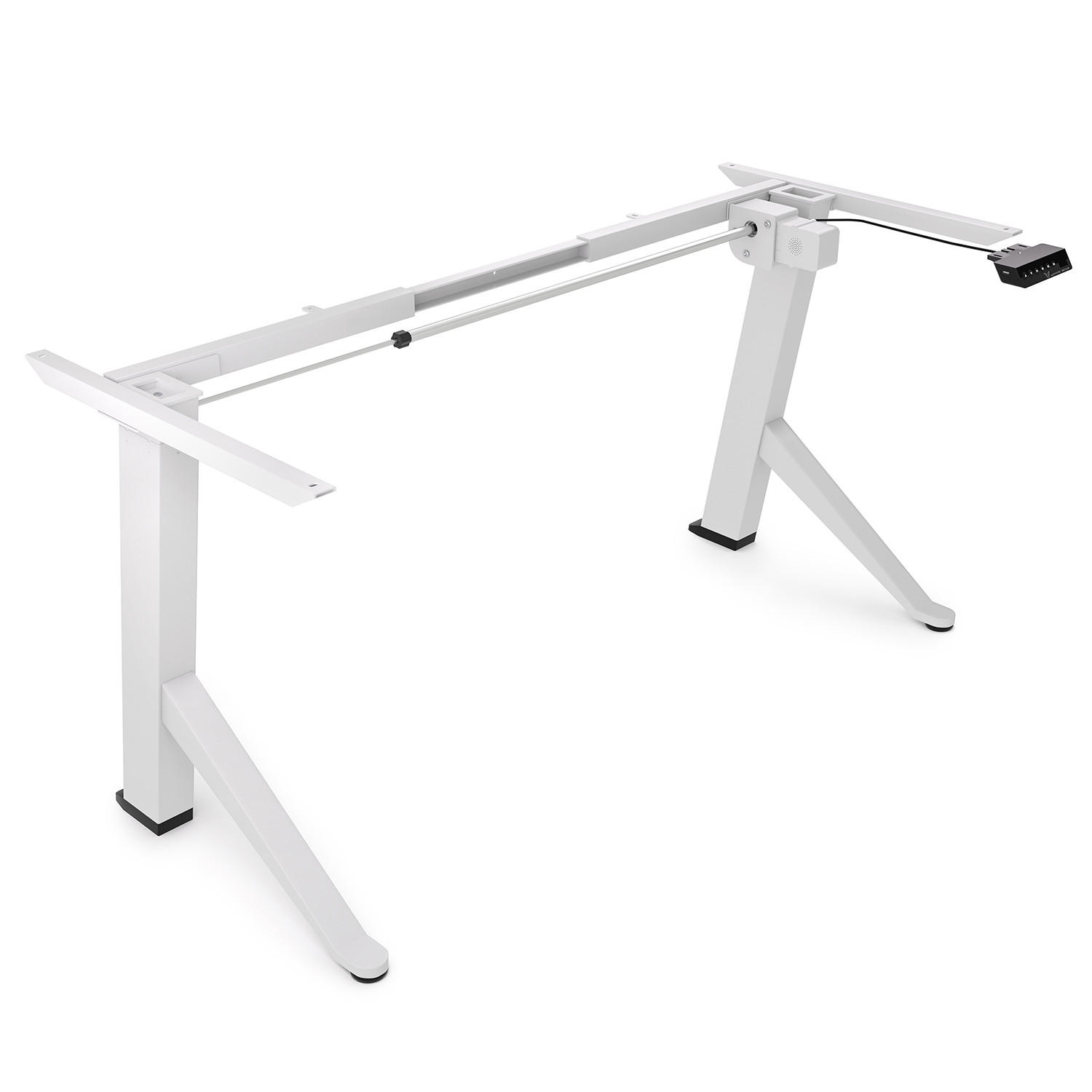 TISCHGESTELL höhenverstellbar elektrisch - Weiß - Weiß, Metall (160/60/120cm) - Ultimate Setup