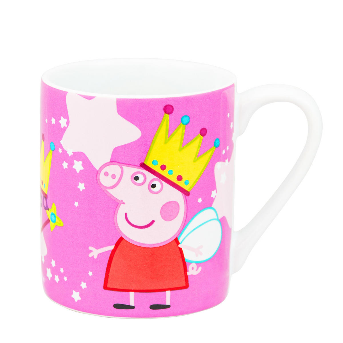 BECHER Peppa Wutz Feenkönigin Rosa 320 ml - Rosa, Keramik (0.32L) - United Labels