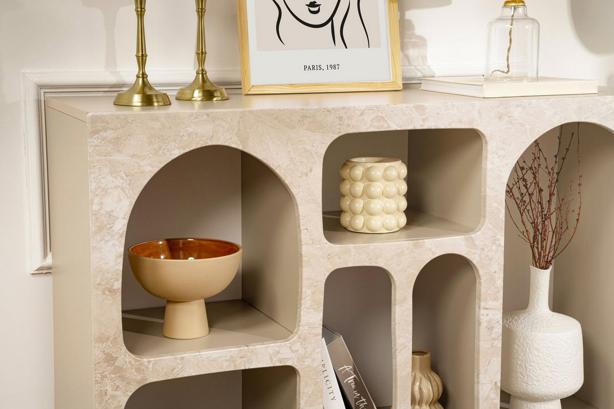 BUFFETSCHRANK liva beige - Beige, Holz (37/74/120cm) - Habitat Garten