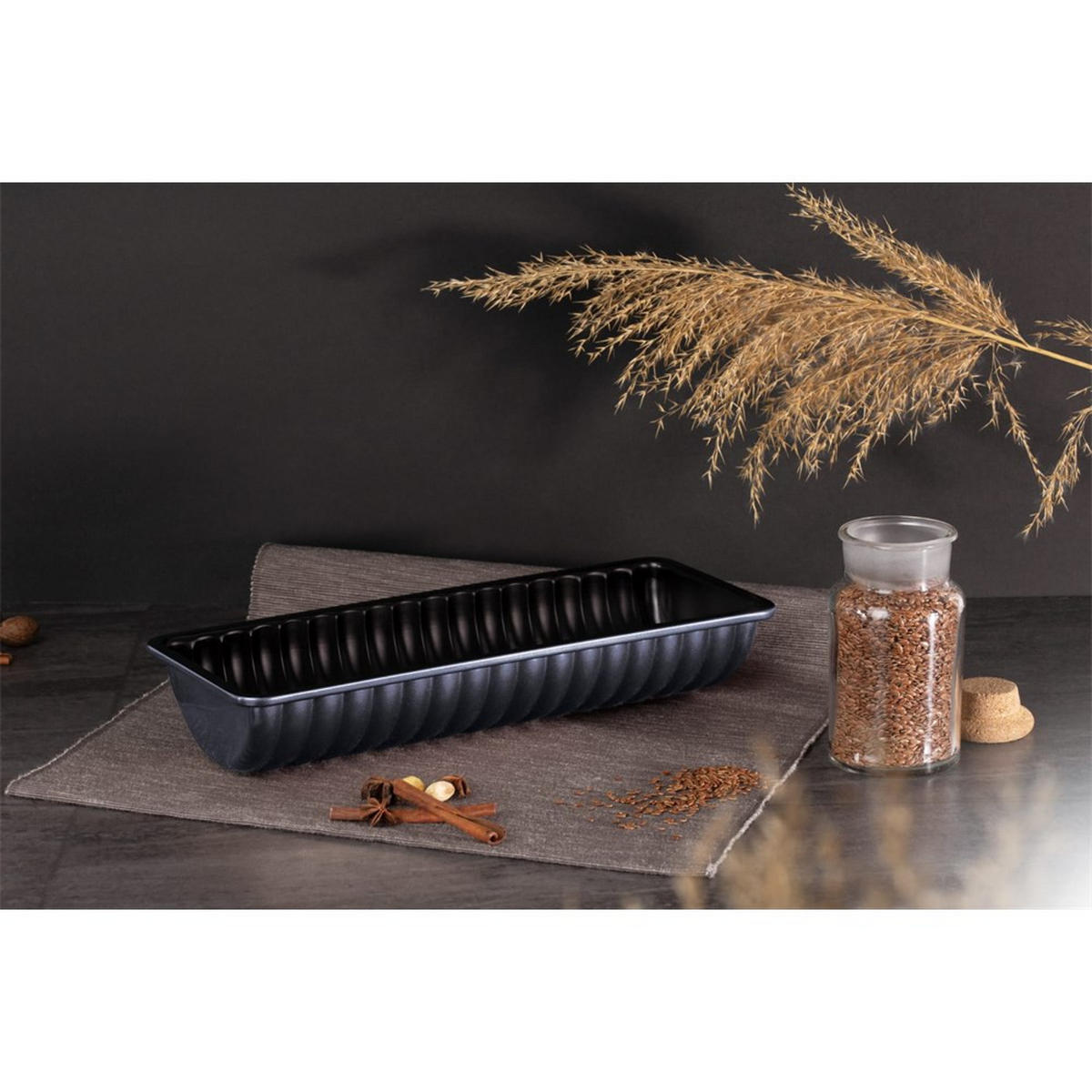 BACKFORM Schwarz 31,5/12/5,5 cm BH7642 - Schwarz, Metall (12/5.5/31.5cm) - Berlinger Haus