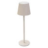 LED TISCHLAMPE kabellos mit Touch Creme Ø10x36 cm Warmweiß Dimmbar - Creme, Kunststoff (10/10/36cm) - ML-DESIGN