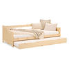 JUGENDBETT ausziehbar 90/200 cm Natur - Naturfarben, Holz (90/200cm) - Homestyle4u