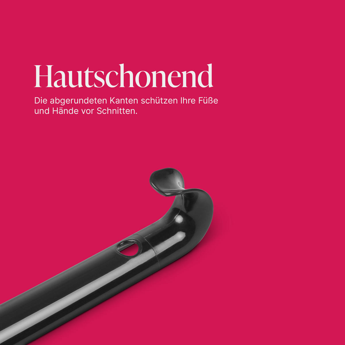 SCHUHLÖFFEL Kunststoff Schwarz 64 cm - Schwarz, Kunststoff (4/1/64cm) - ProHome