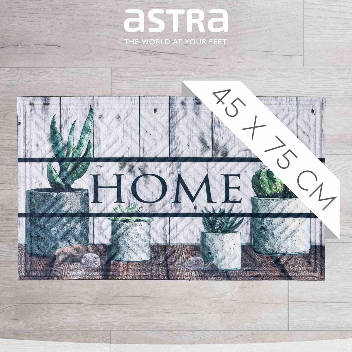 FUSSMATTE INDOOR UND OUTDOOR NUB DESIGN - Grün, Textil (75/45cm) - Astra